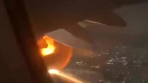 LA-bound flight forced into emergency landing as engines burst into flames