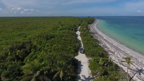 Sea waves & beach drone video HD Video