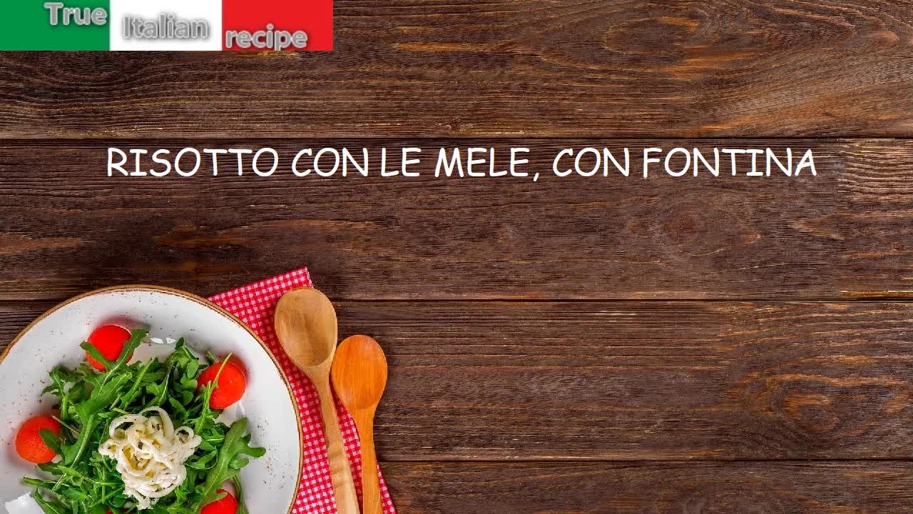 ENG - Risotto con le mele e con fontina