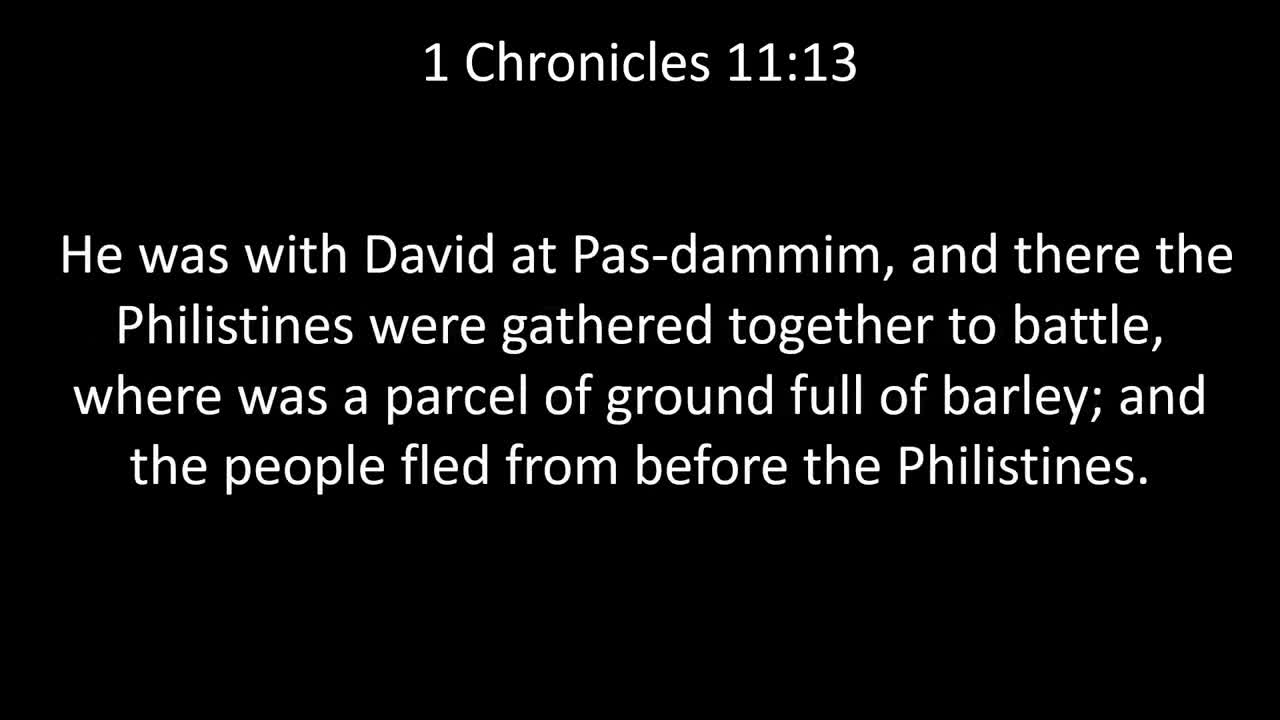 KJV Bible 1st Chronicles Chapter 11