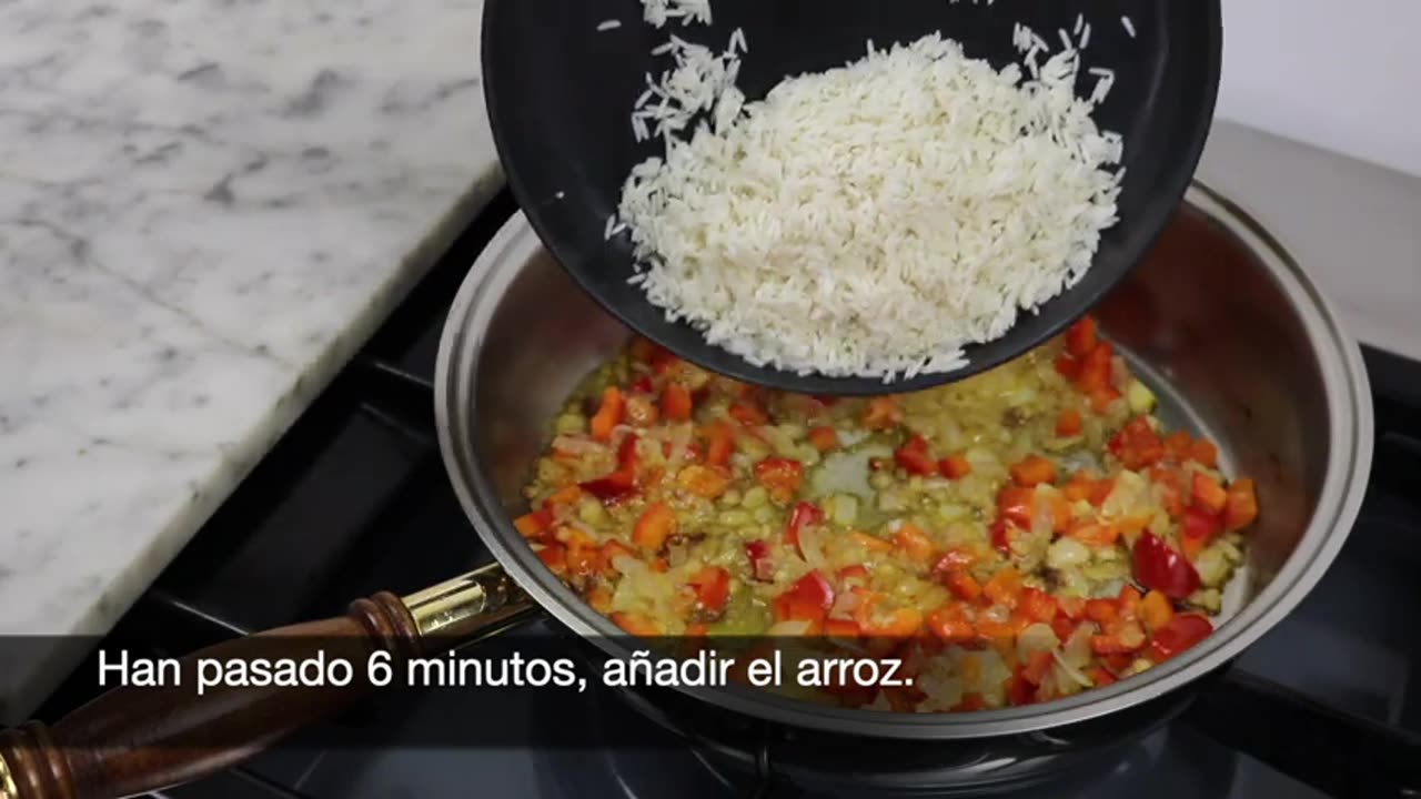 MEDITERRANEAN style RICE and LENTILS - Easy VEGAN dinner.