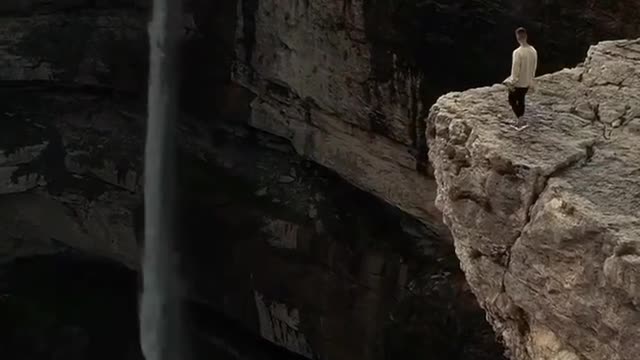 Nature waterfall video