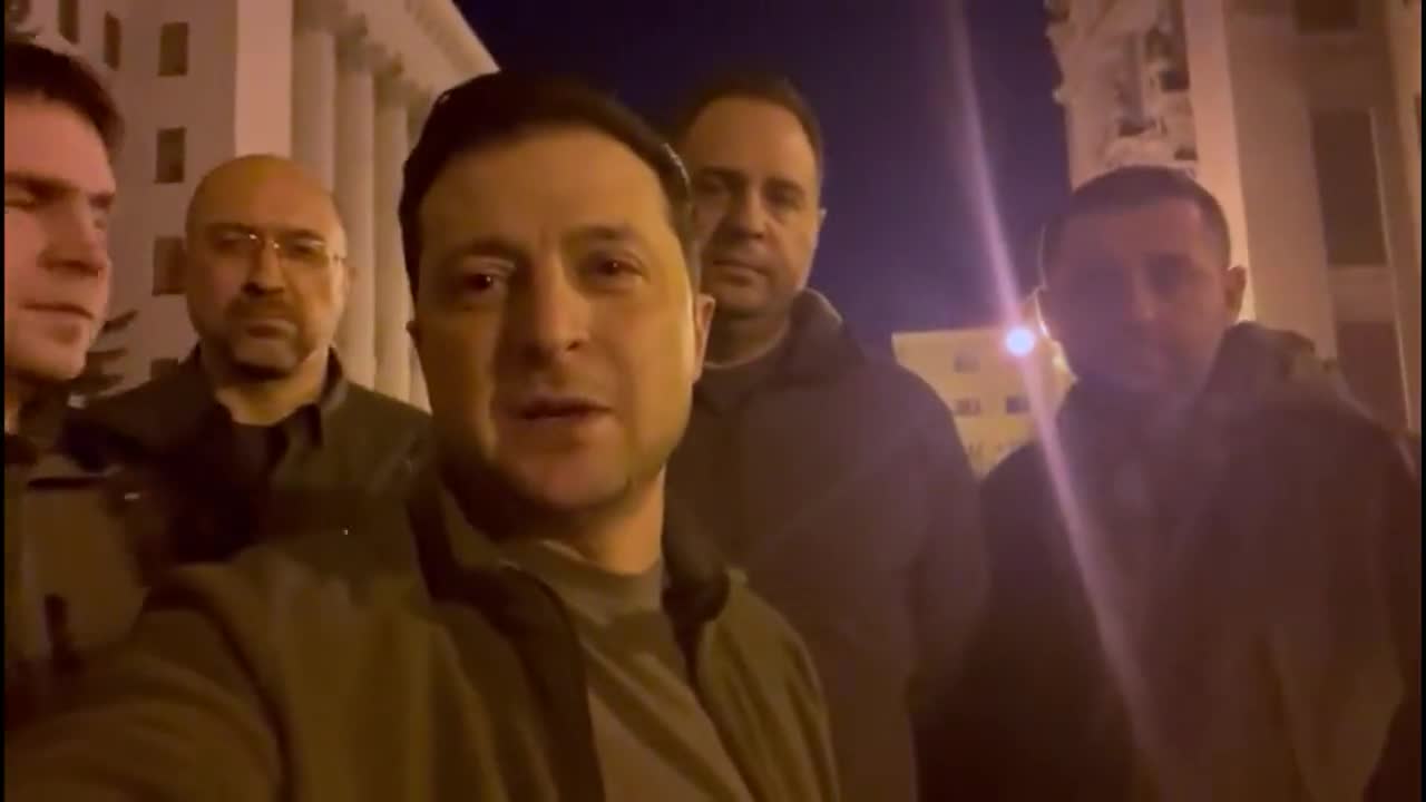 Zelenskyy Posts Video of Himself in Kyiv After Russia Claims He Fled