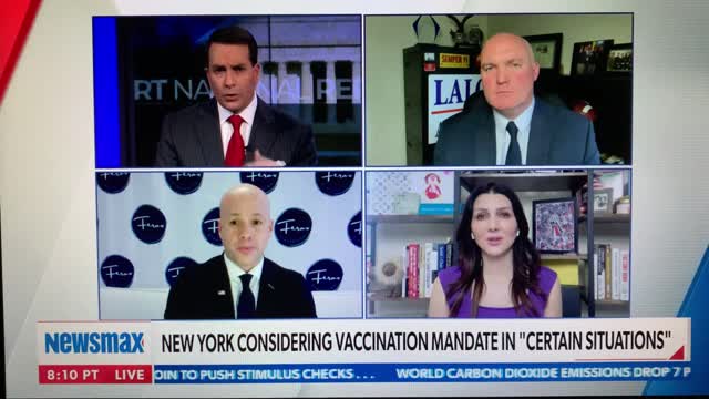 Lalor on Newsmax Discussing COVID-19 Vaccine Mandate Bill