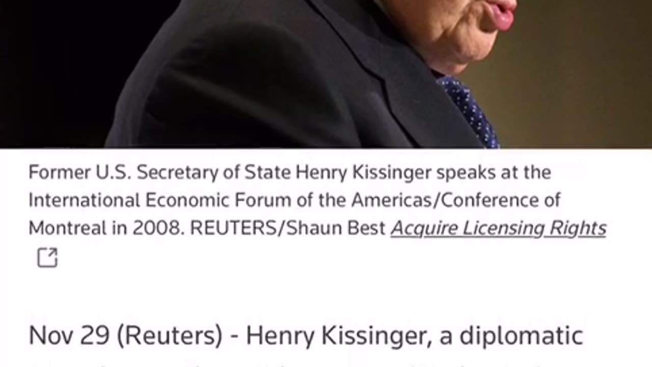 Kissinger dead at 100 meets Jesus Christ "Oh Shoot! Didn't see that coming!"