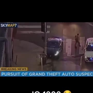 Car Theif Gets Away From 20 Cop Cars And A Helicopter With Genius Move GTA