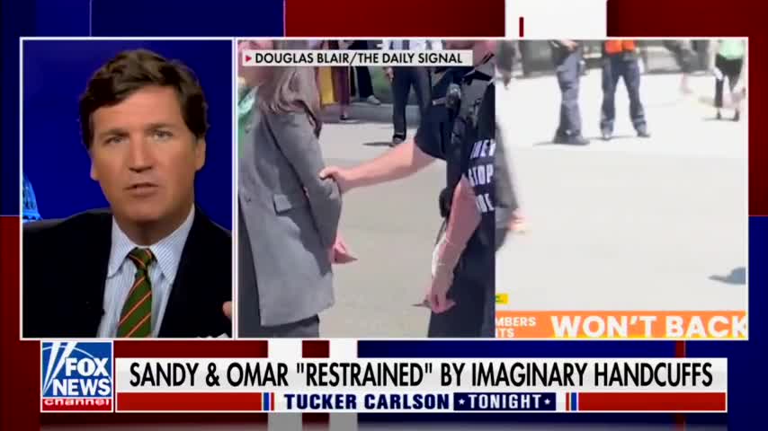 Tucker Carlson Takes Down Squad's 'Arrests' at SCOTUS Protest