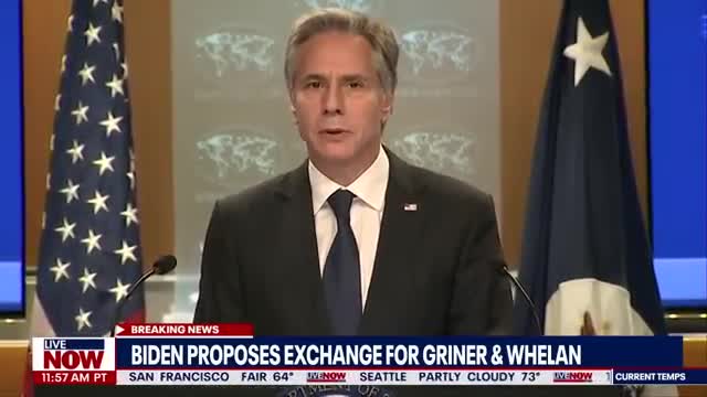 Biden proposes exchange for Griner, Whelan