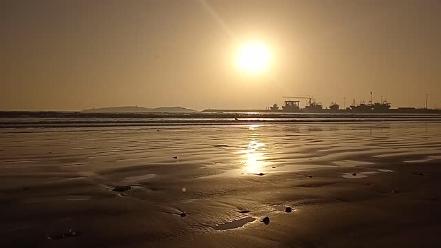 sunrise in the beach