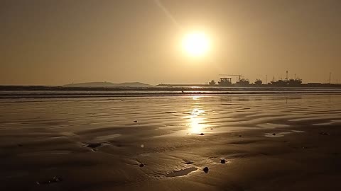 sunrise in the beach