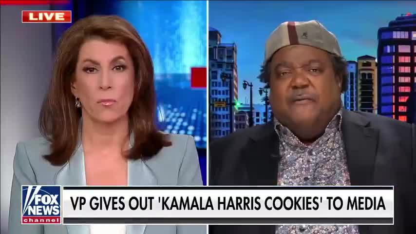 Vice President mocked for handing out 'Kamala cookies' to press