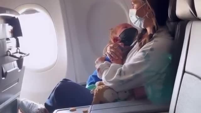 Asthmatic two year old refused to wear a mask on an American Airways flight.