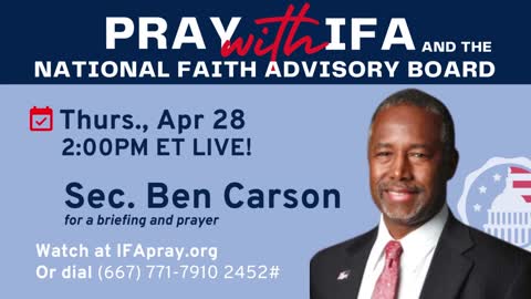 IFA Presents the National Faith Advisory Board Call