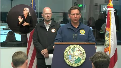 Gov. DeSantis holds news conference on Tropical Storm Debby