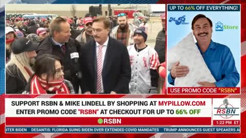 Full Interview with Mike Lindell at President Trump Rally in Washington, MI 4/2/22