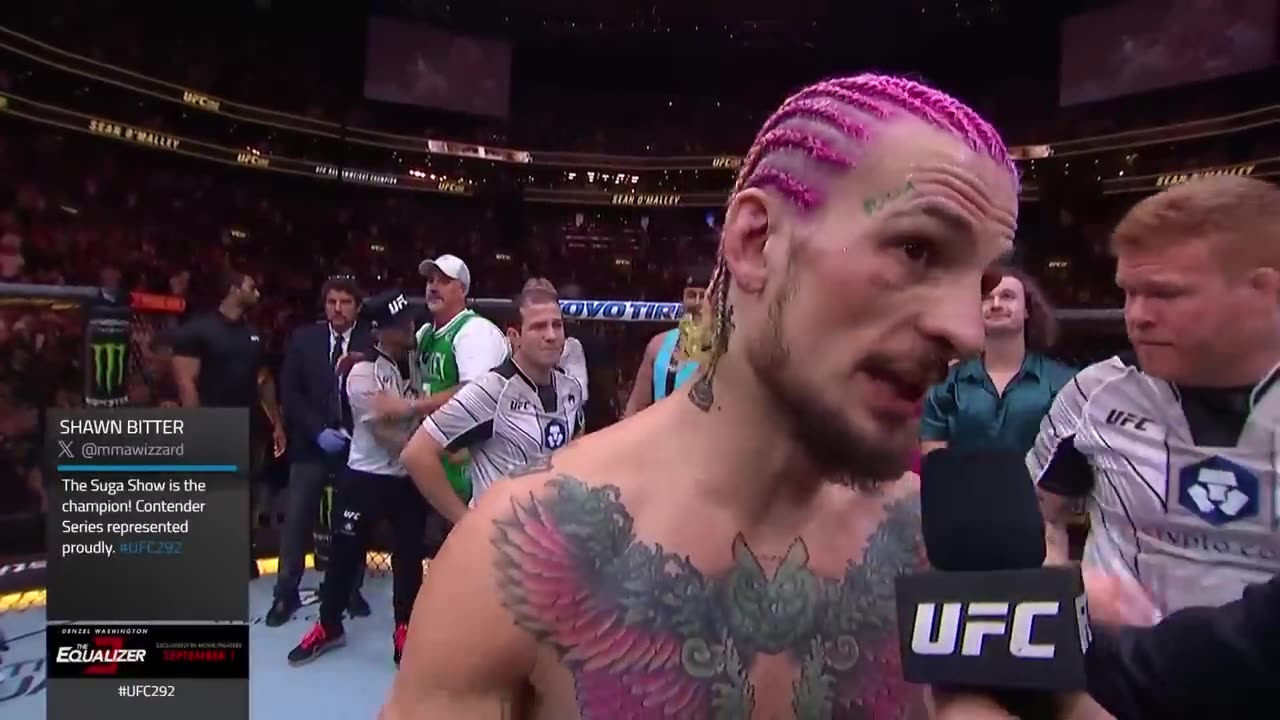 Sean O’Malley KOs Aljamain Sterling at UFC 292