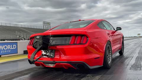 Twin Turbo S550 Mustang runs 8.1 @ 170 MPH. 1/4 mile