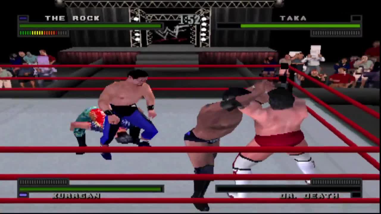 WWF Attitude PS1: War match #12