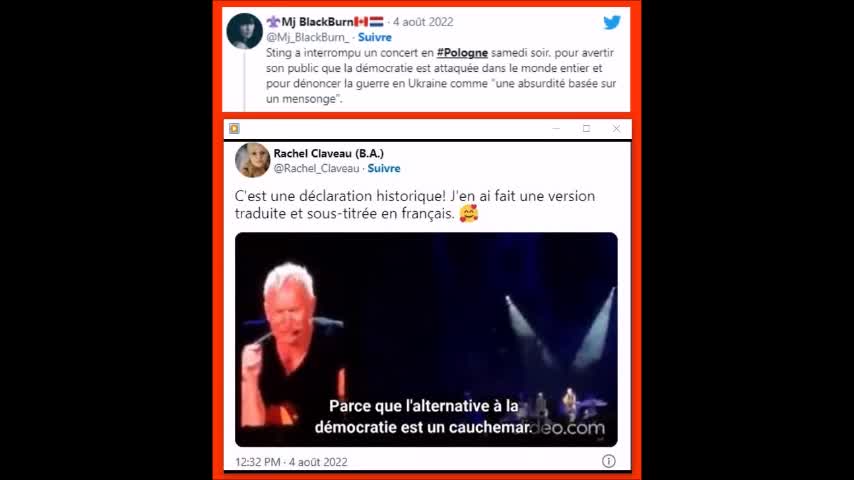 Sting = c'est une déclaration historique
