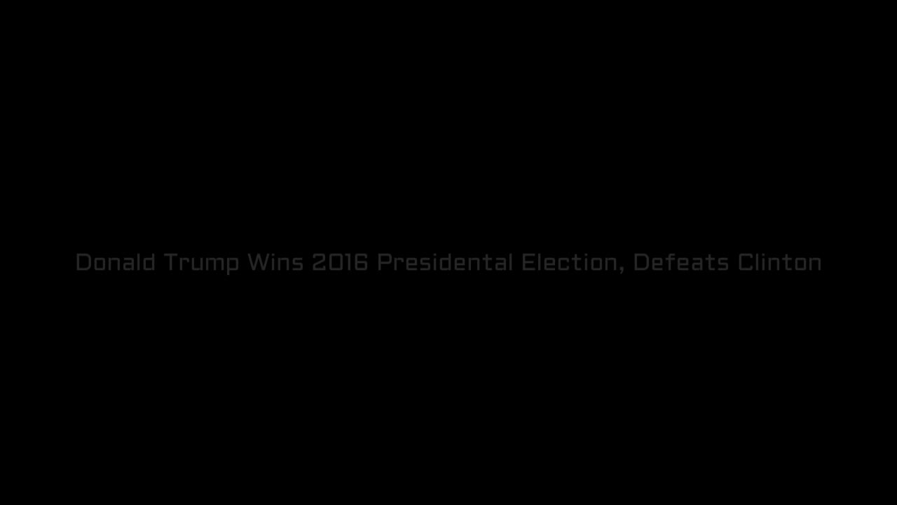 Donald Trump Wins 2016 Presidental Election, Defeats Hillary Clinton