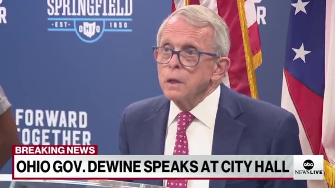 Ohio Gov Mike DeWine says '33' Bomb Threats against Springfield schools were HOAXES from Overseas