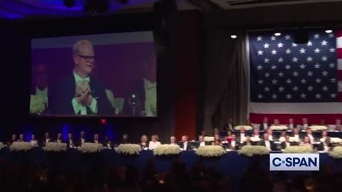 C-SPAN - VP Harris and Mary Katherine Gallagher Video for Al Smith Dinner