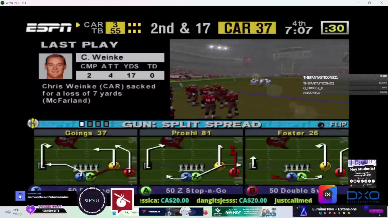 ESPN NFL 2k5 - August 31, 2023 Gameplay