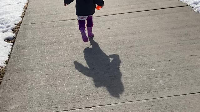Little one for a walk