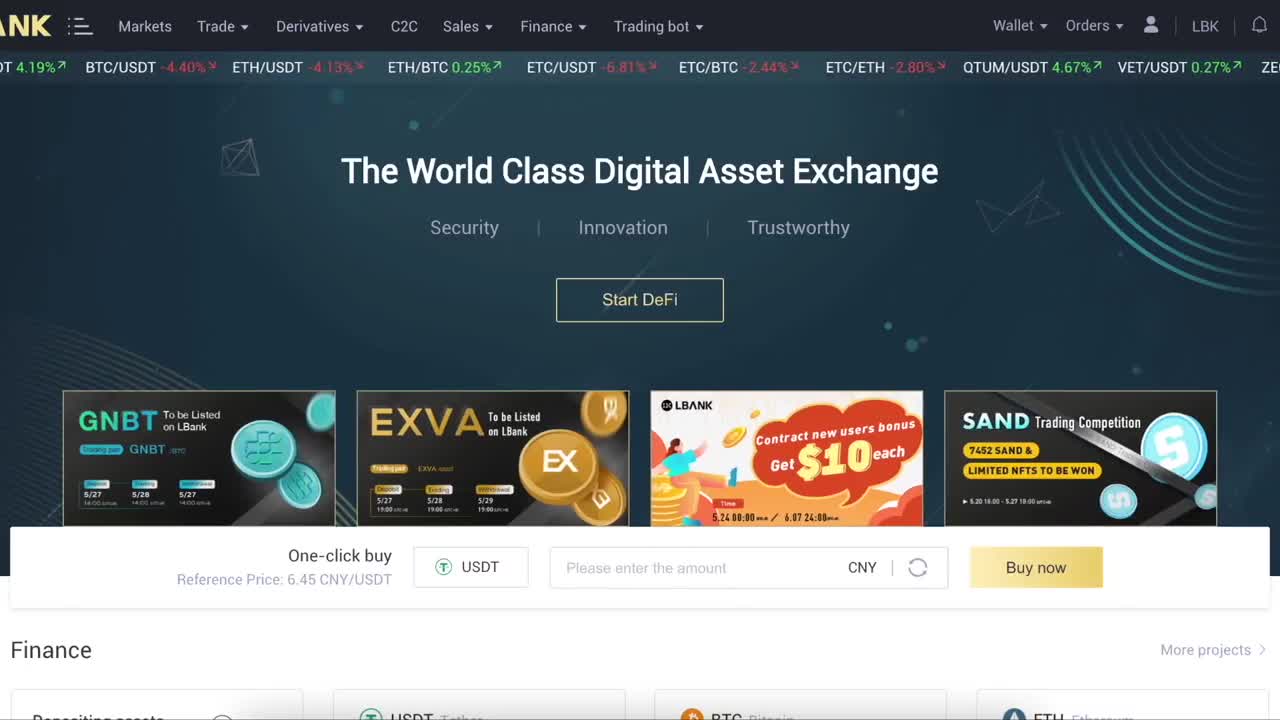 LBANK -The World Class Digital Asset Exchange