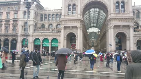 Milan square view