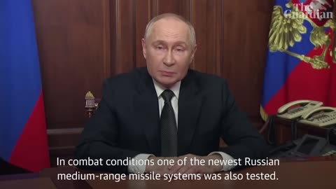 🚨 Putin says Russia hit Ukraine with new hypersonic ballistic missiles