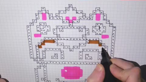 how to Draw unicorn boy - Hello Pixel Art by Garbi KW #shorts