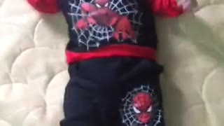 Spiderman baby version so cute