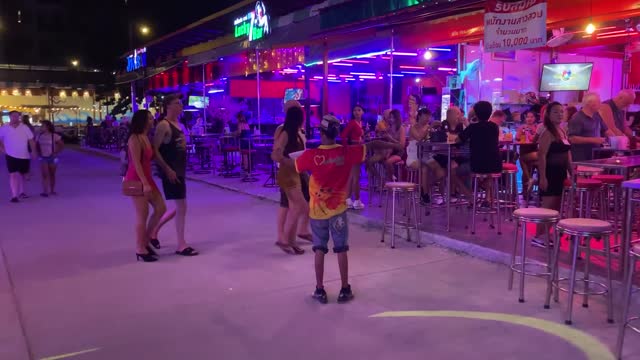 Soi Buakhao Nightlife Scenes. Thailand, Pattaya, 2022