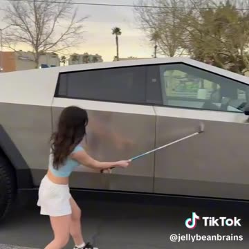 Cybertruck vs randoom objeckts part 1