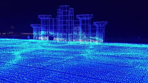 Asia Korea Busan LED-made sea beautiful scenery Elsa