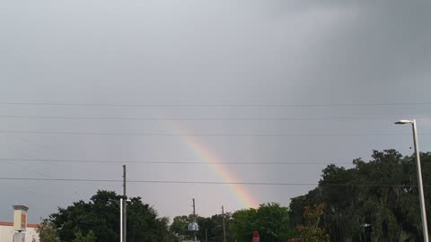 No rain unfortunately but there is a Rainbow 🌈