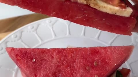 Viral watermelon caprese sandwich 🍉 🥪🤭