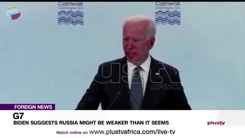 Biden Suggests Russia Might Be Weaker Than It Seems |