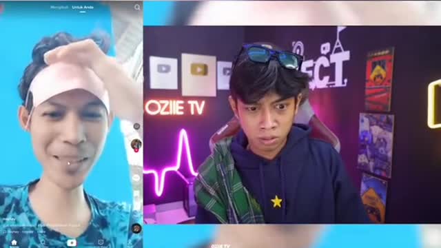 oziee ngakak reaction 1