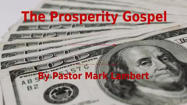 📖🕯 A Christian Perspective: "The Prosperity Gospel"