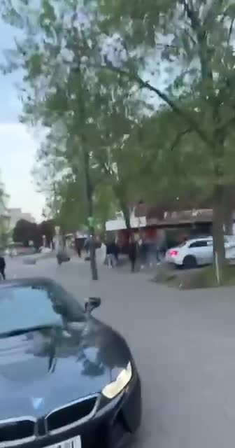 Germany, Hamburg shootout between two groups of migrants.