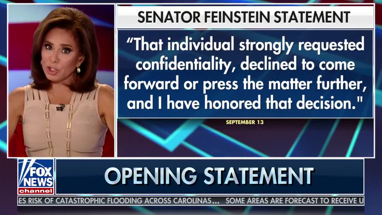 Judge Jeanine Pirro Rips Into Dianne Feinstein