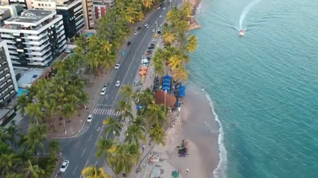 Beautiful Pajuçara Beach in Alagoas Brazil 4 k