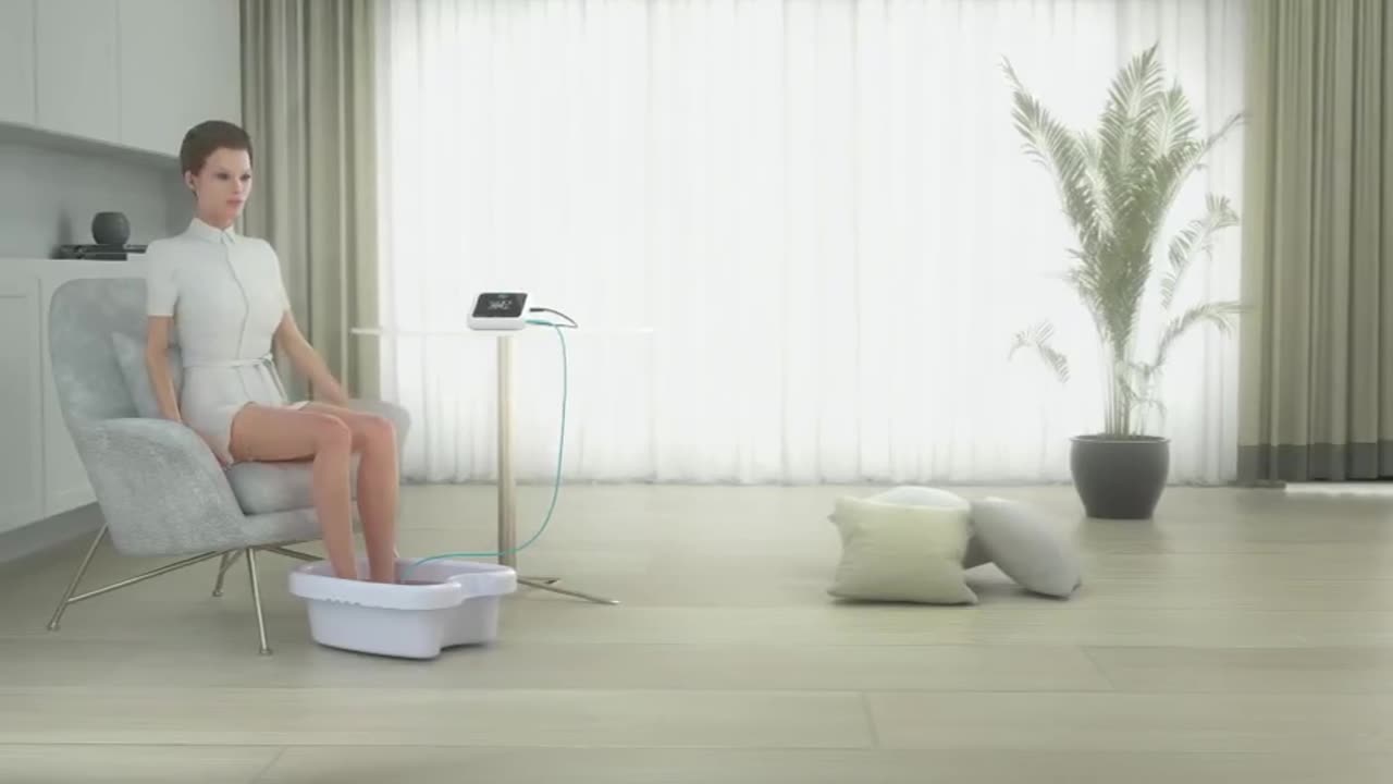 Detox Ion Electric Foot Spa Bath Massager Machine