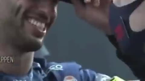 Max Verstappen Congratulating Daniel Ricciardo After Italian Grand Prix