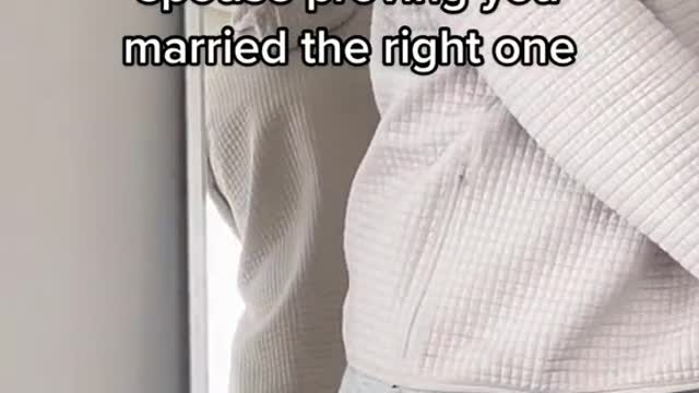 post a video of your spouse proving you married the right one