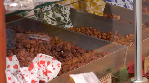 Candied Almonds at Christmas Stall