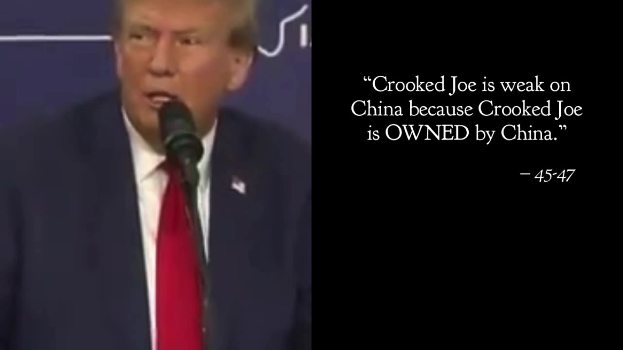 CROOKED JOE IS CHINA'S BITCH