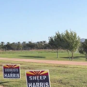 These signs are on fire